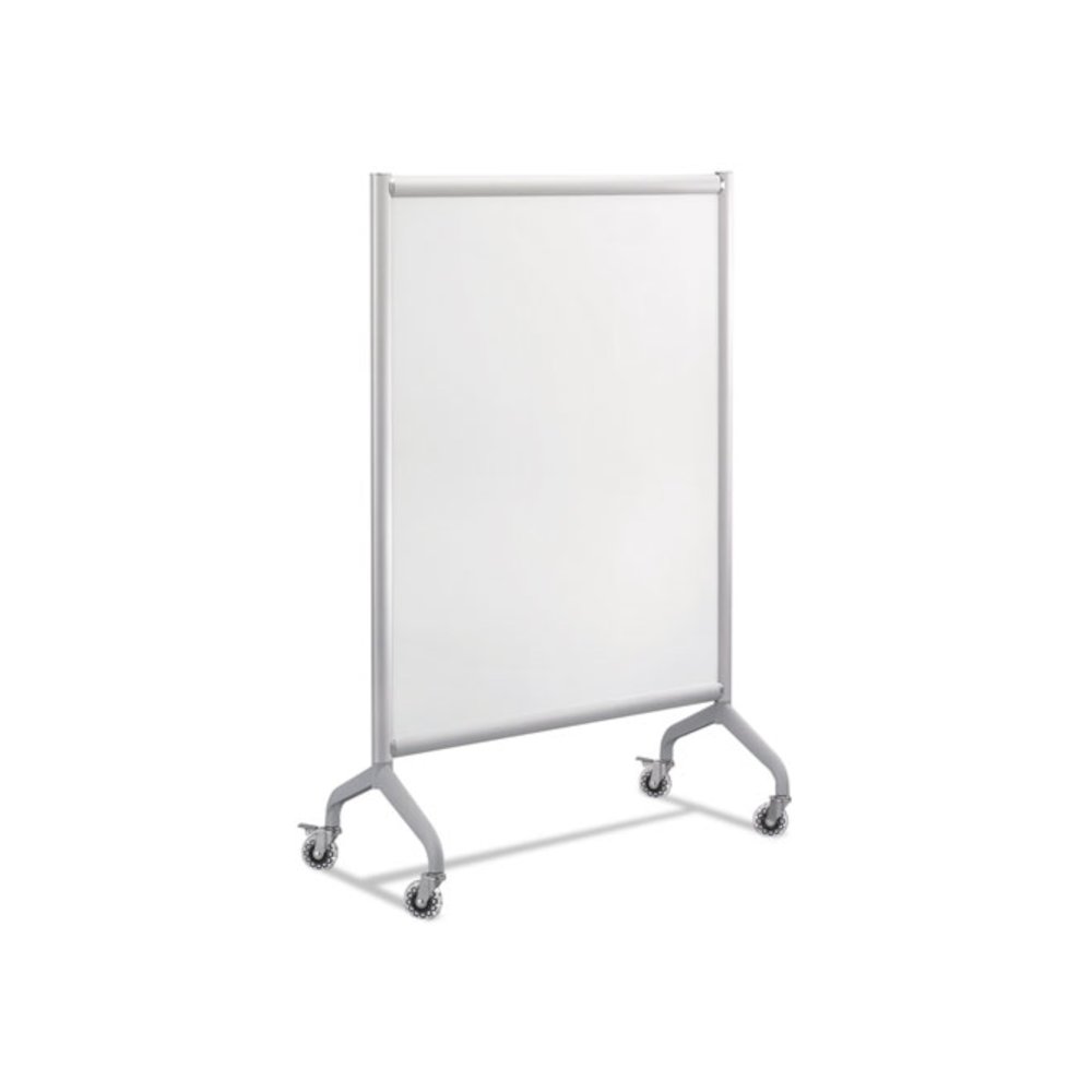 Rumba Full Panel Whiteboard Collaboration Screen, 42w x 16d x 54h, White/Gray