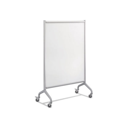 Rumba Full Panel Whiteboard Collaboration Screen, 42w x 16d x 54h, White/Gray