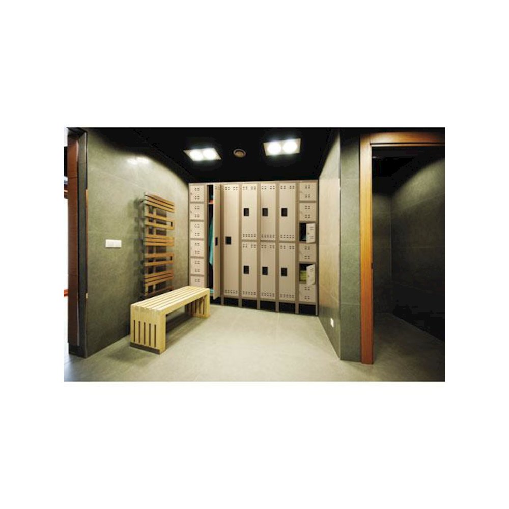 Single-Tier Locker, 12w x 18d x 78h, Two-Tone Tan