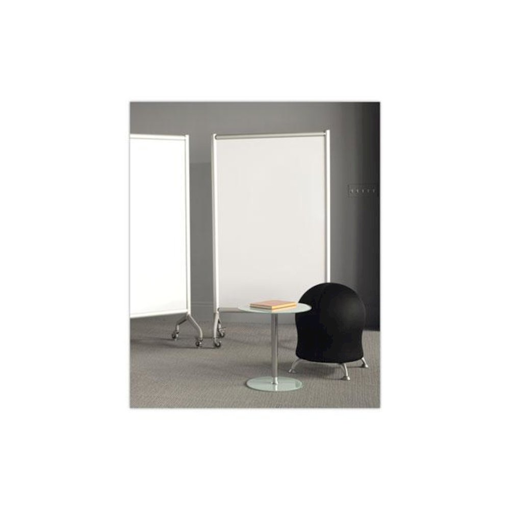 Rumba Whiteboard Collaboration Screen, 36" x 48", White Surface, Powder-Coated Aluminum Frame