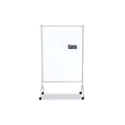 Rumba Whiteboard Collaboration Screen, 36" x 48", White Surface, Powder-Coated Aluminum Frame