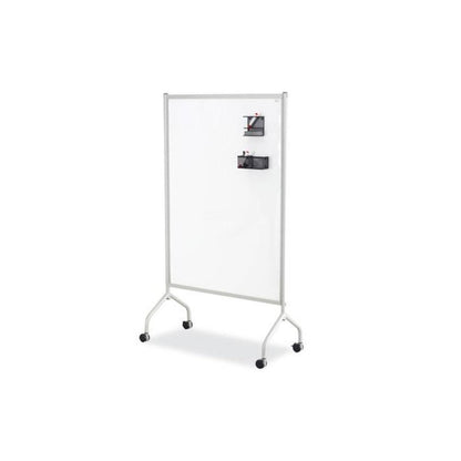 Rumba Whiteboard Collaboration Screen, 36" x 48", White Surface, Powder-Coated Aluminum Frame