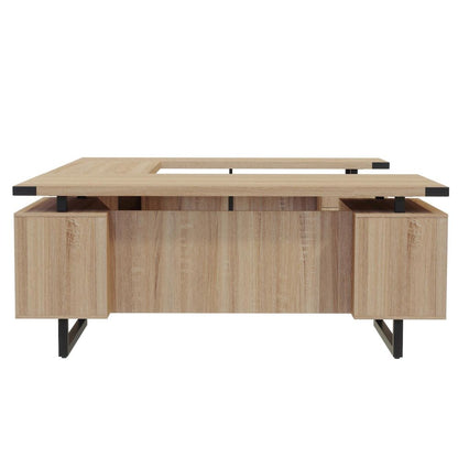 Mirella™ U-Shaped Configuration Desk, BBB/BF Sand Dune