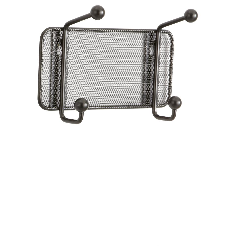 Onyx™ Mesh Wall Rack 2 Hook (Qty. 6) - Black