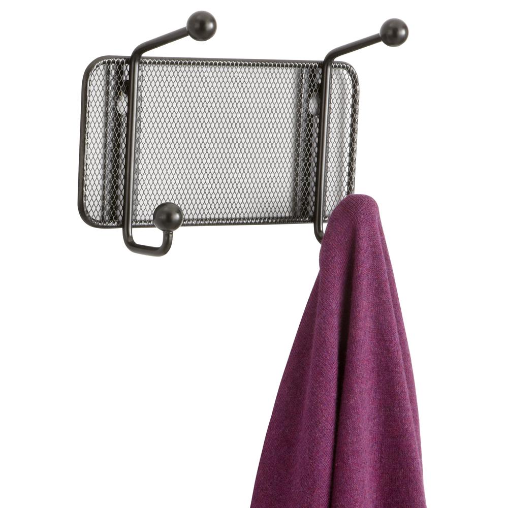 Onyx™ Mesh Wall Rack 2 Hook (Qty. 6) - Black