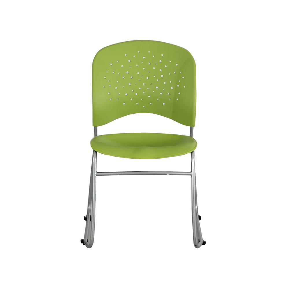 Reve™ Guest Chair Sled Base Round Back (Qty. 2) Green