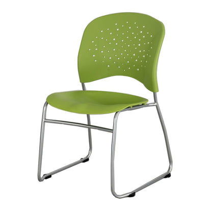 Reve™ Guest Chair Sled Base Round Back (Qty. 2) Green