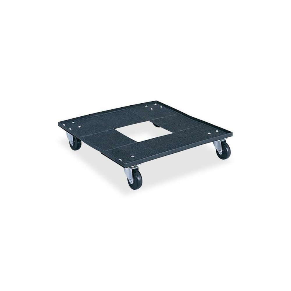 Safco Heavy-duty Stacking Chair Cart - 300 lb Capacity - 3" Caster Size - Steel - x 23.1" Width x 23.1" Depth x 4.5" Height - Black - 1 Each