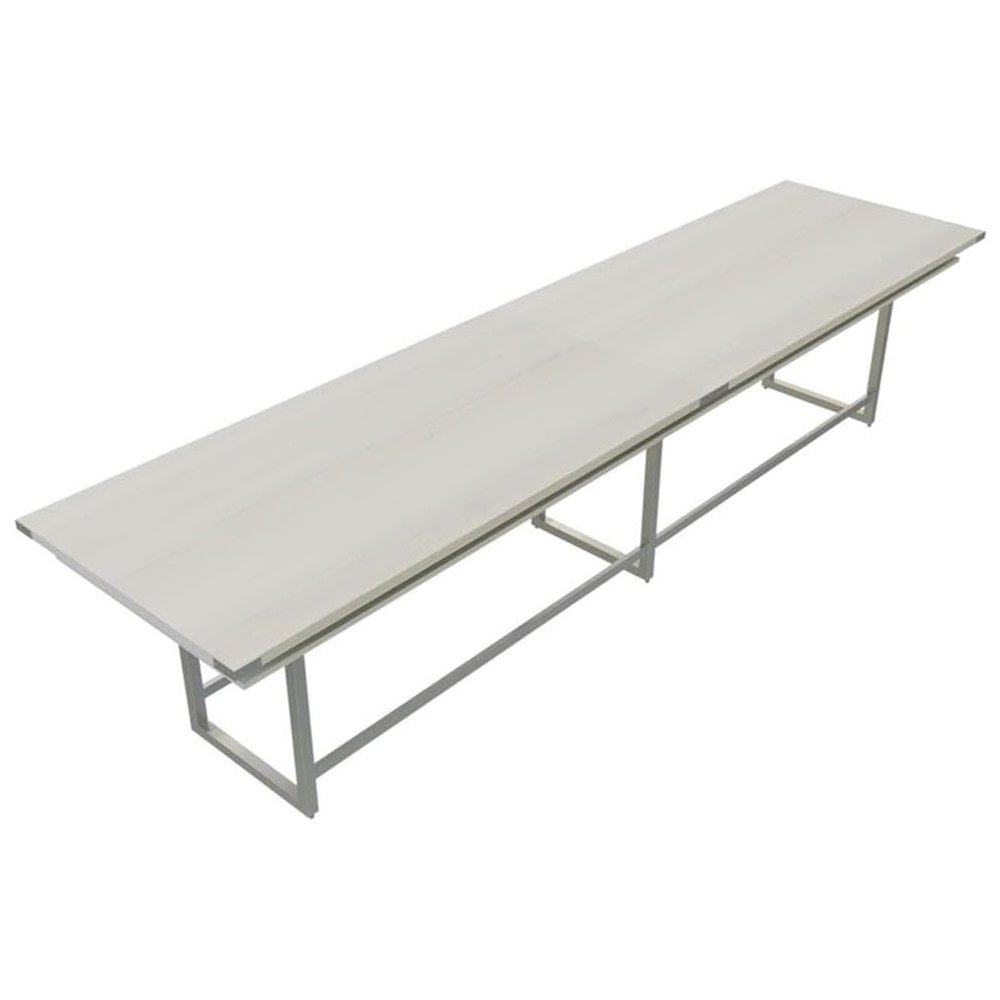 Mirella™ Conference Table, Standing-Height, 16’ White Ash