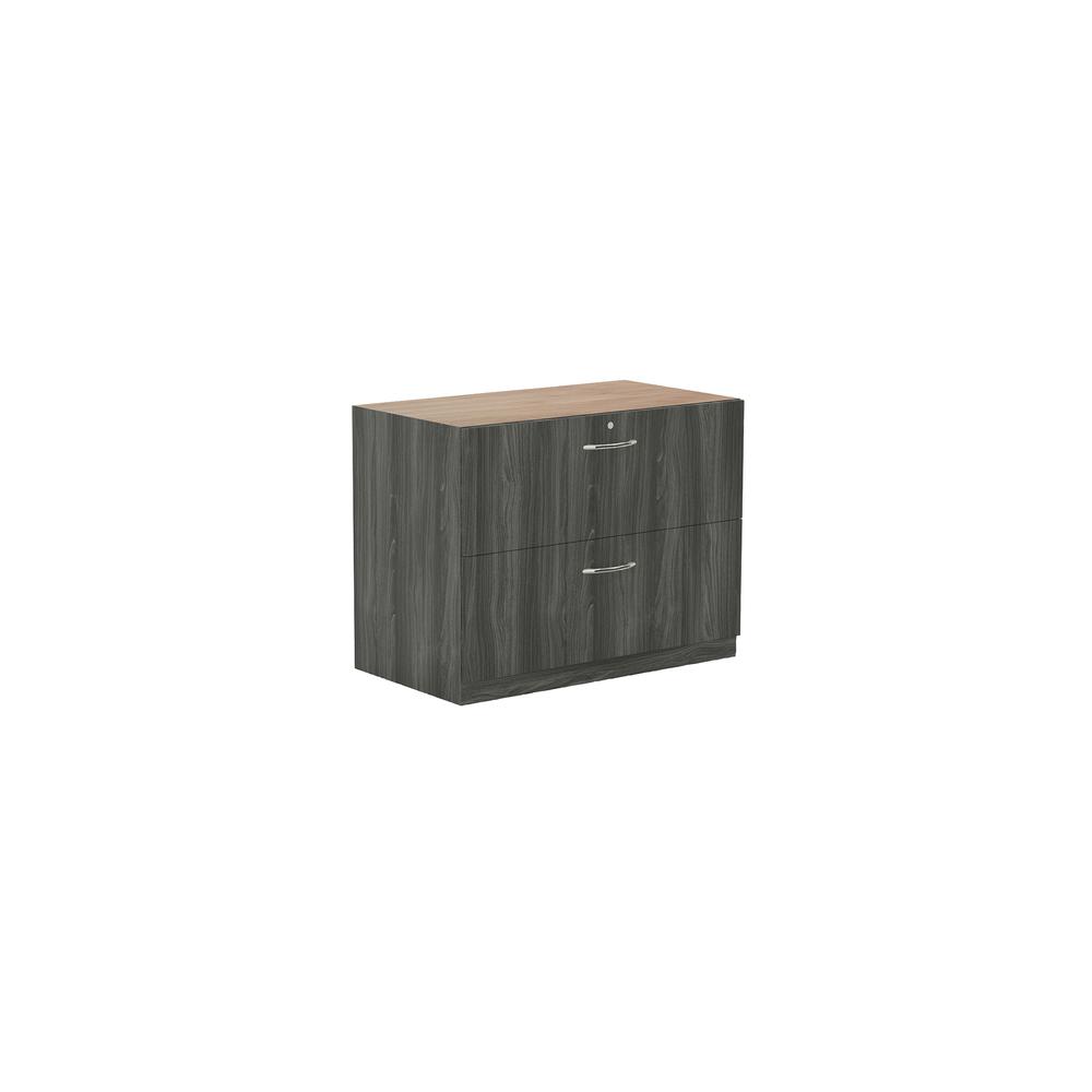 36" Credenza Lateral File, Gray Steel