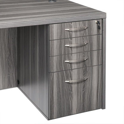 Credenza PBBF Ped, Gray Steel