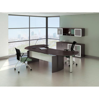 Medina™ Curved Desk Extension, Right - Mocha