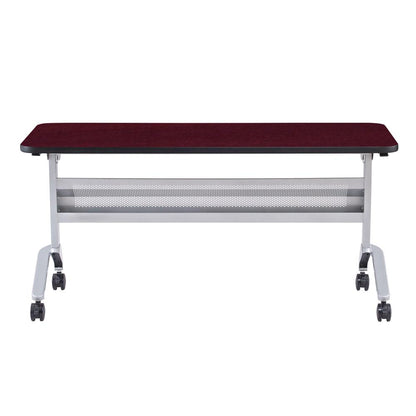 Flip-N-Go® 24 x 60" Rectangular Training Table RegalMahogany
