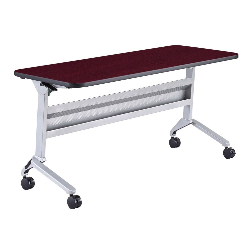 Flip-N-Go® 24 x 60" Rectangular Training Table RegalMahogany