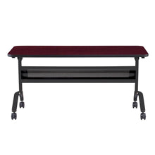 Flip-N-Go® 24 x 60" Rectangular Training Table, LPL - RegalMahogany