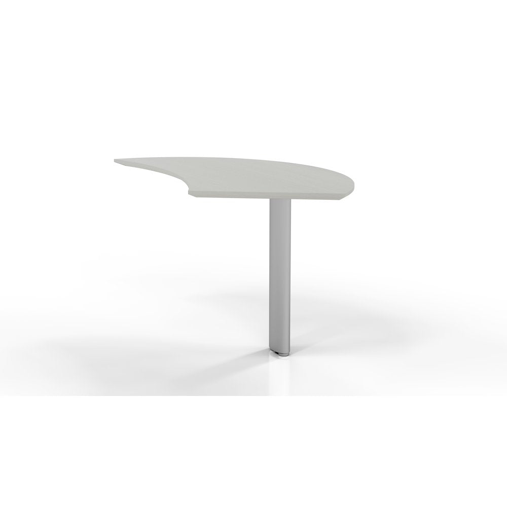 Curved Desk Extension (Right), Textured Sea Salt