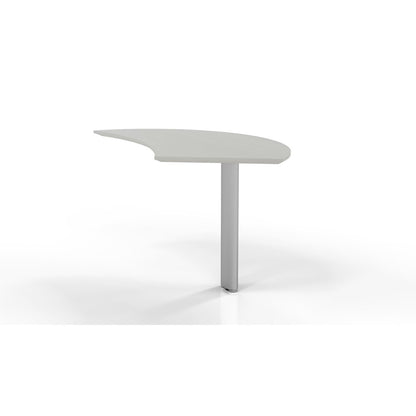 Curved Desk Extension (Right), Textured Sea Salt