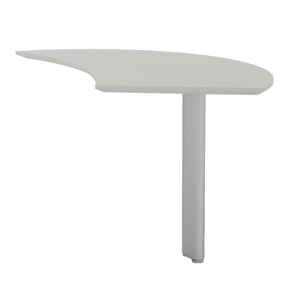 Curved Desk Extension (Right), Textured Sea Salt