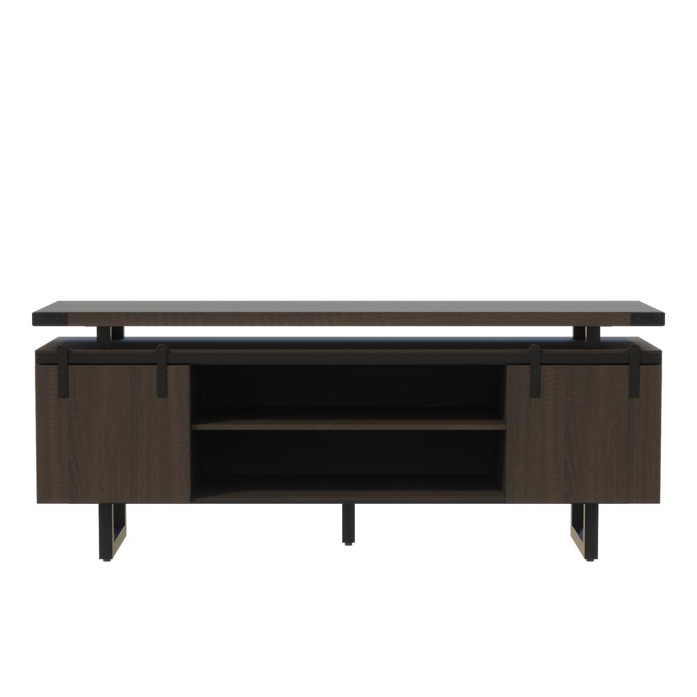 Mirella™ Low Wall Cabinet Wood Doors Southern Tobacco