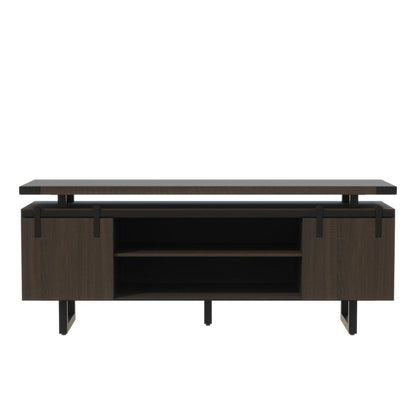 Mirella™ Low Wall Cabinet Wood Doors Southern Tobacco