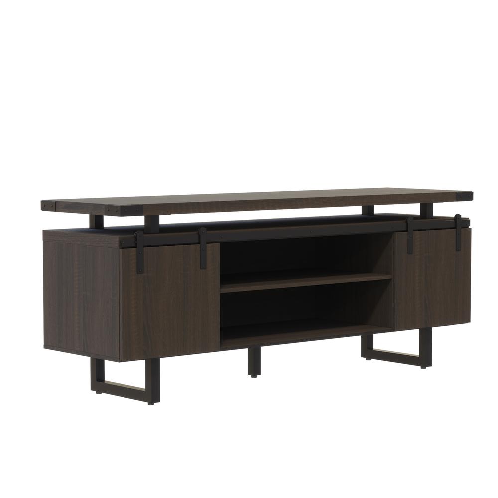 Mirella™ Low Wall Cabinet Wood Doors Southern Tobacco
