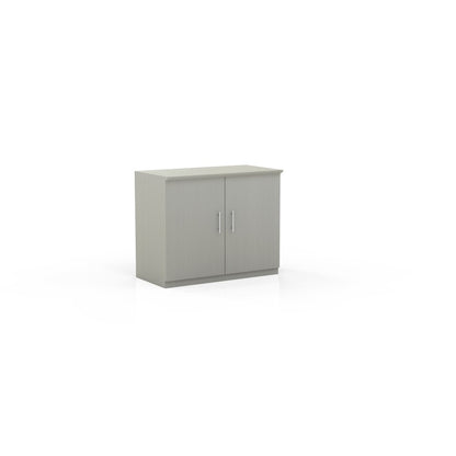 36" StorageCabinet with Wood Doors, Textured Sea Salt
