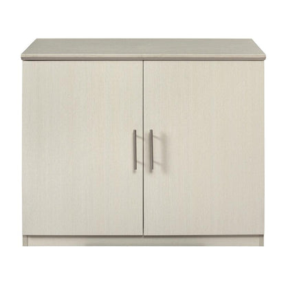 36" StorageCabinet with Wood Doors, Textured Sea Salt
