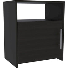 Nordico Nightstand Black MDF