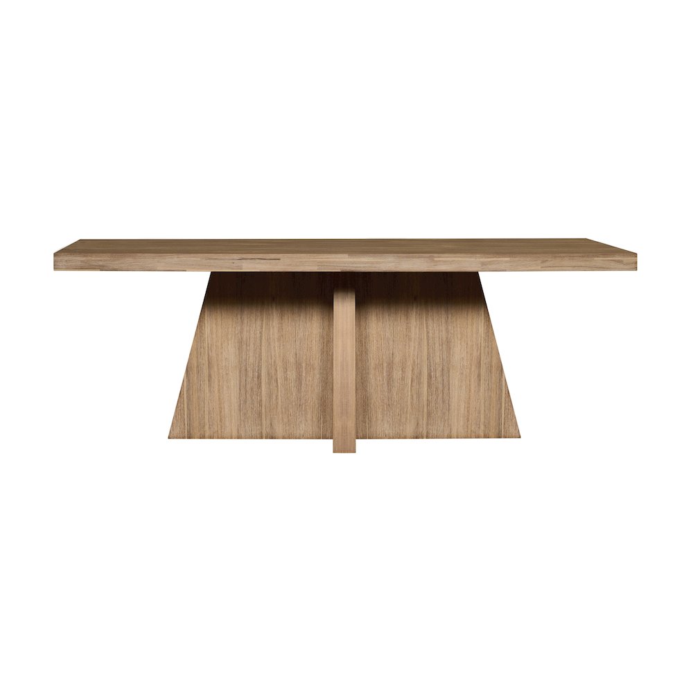 Zerano Cross Legs Dining Table - 84" - Brushed Smoke