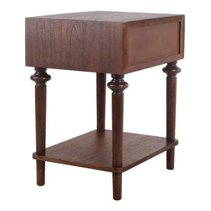Romilda 1-Drawer Accent Table - Walnut