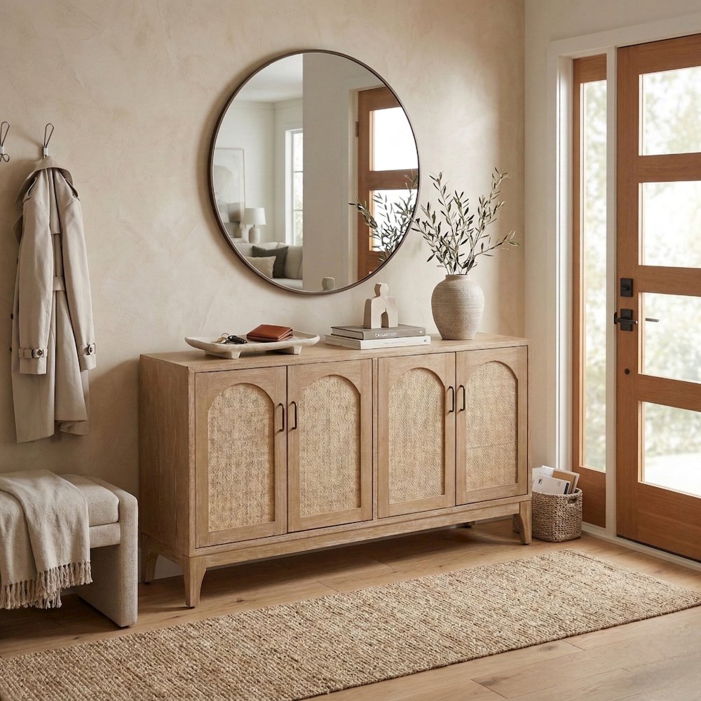 Chantilly 4-Door Buffet - Brushed Sand