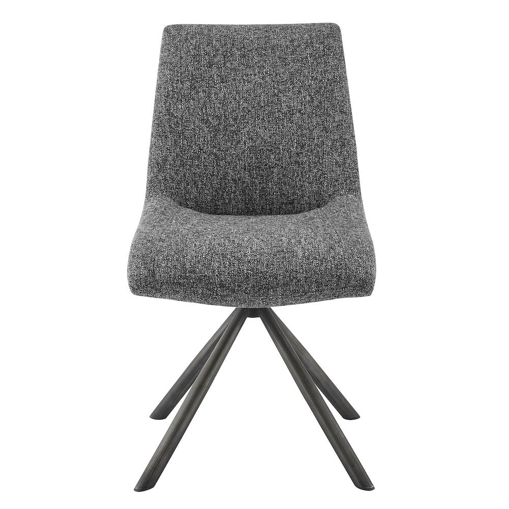 Viona Chenille Swivel Dining Side Chair (Seat), (Set of 2)