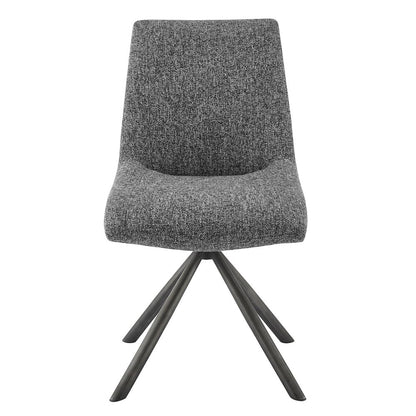 Viona Chenille Swivel Dining Side Chair (Seat), (Set of 2)
