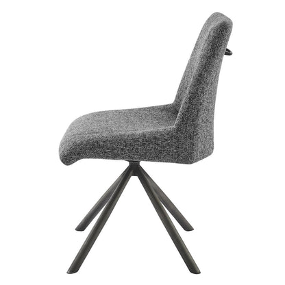 Viona Chenille Swivel Dining Side Chair (Seat), (Set of 2)