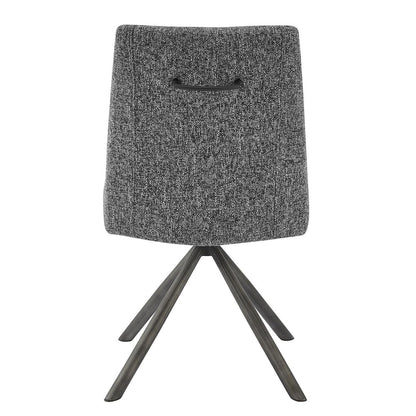 Viona Chenille Swivel Dining Side Chair (Seat), (Set of 2)