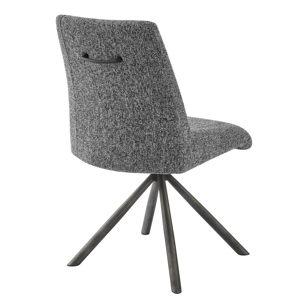 Viona Chenille Swivel Dining Side Chair (Seat), (Set of 2)