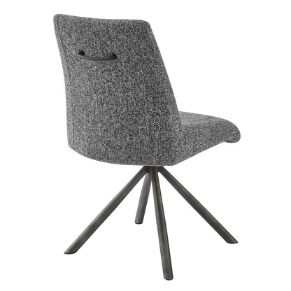 Viona Chenille Swivel Dining Side Chair (Seat), (Set of 2)