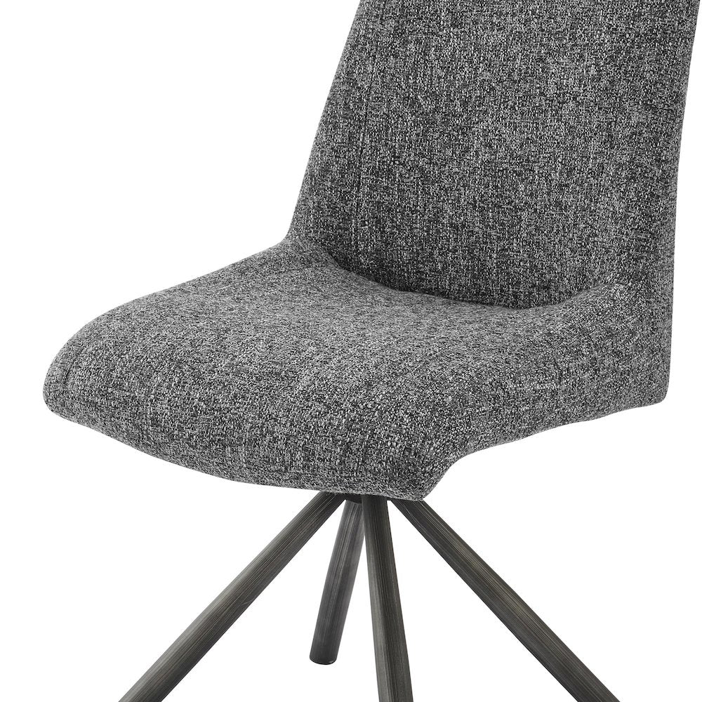 Viona Chenille Swivel Dining Side Chair (Seat), (Set of 2)