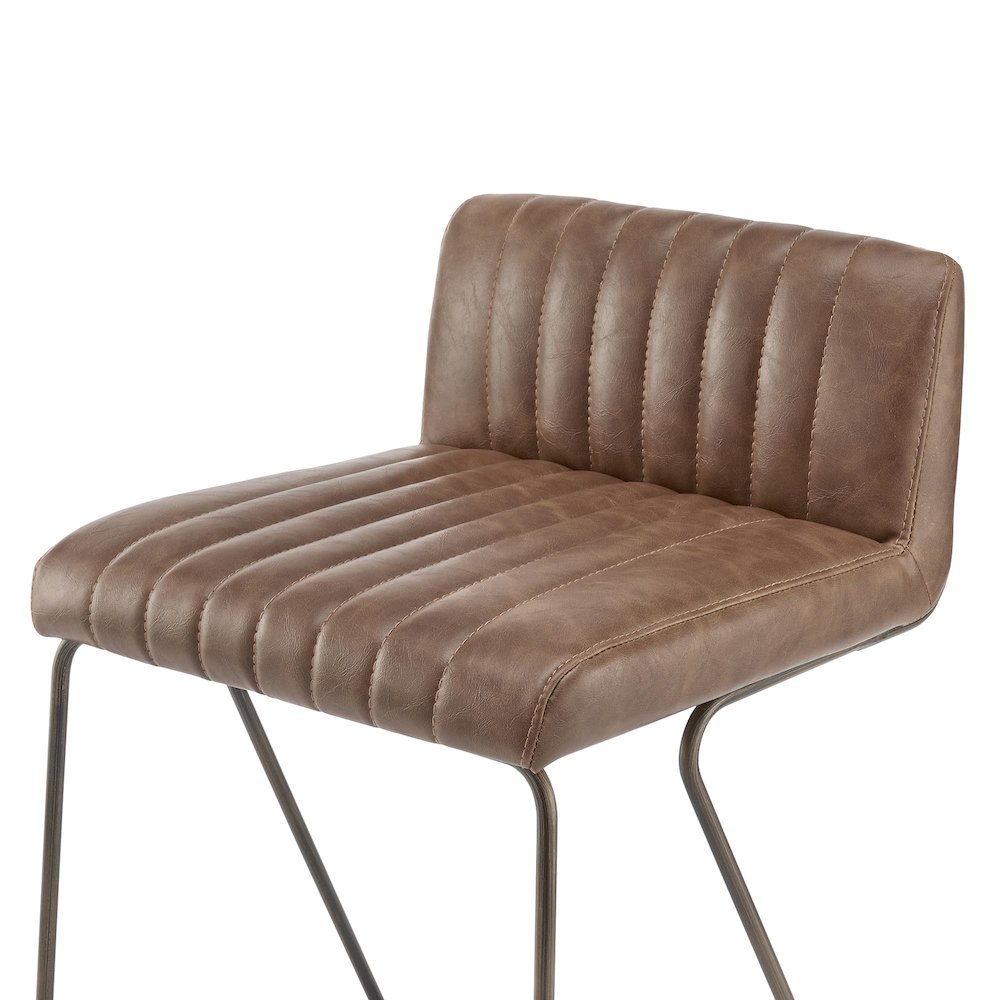 Raoul KD Faux Leather Counter Stool