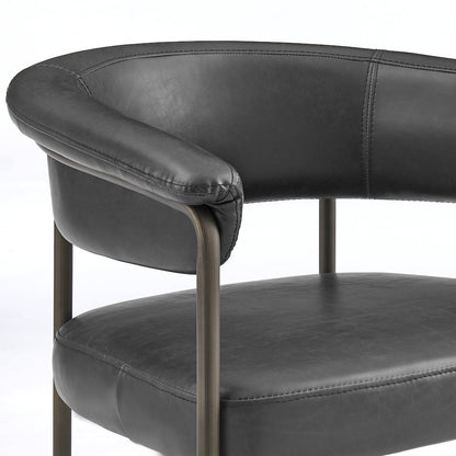 Kaiden Faux Leather Counter Stool, (Set of 2)