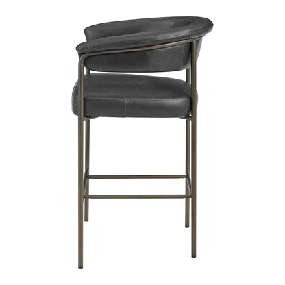 Kaiden Faux Leather Counter Stool, (Set of 2)