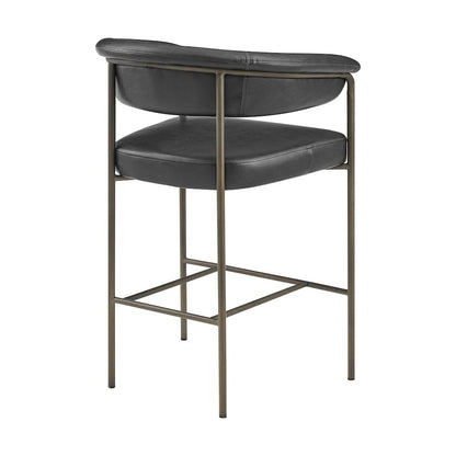 Kaiden Faux Leather Counter Stool, (Set of 2)