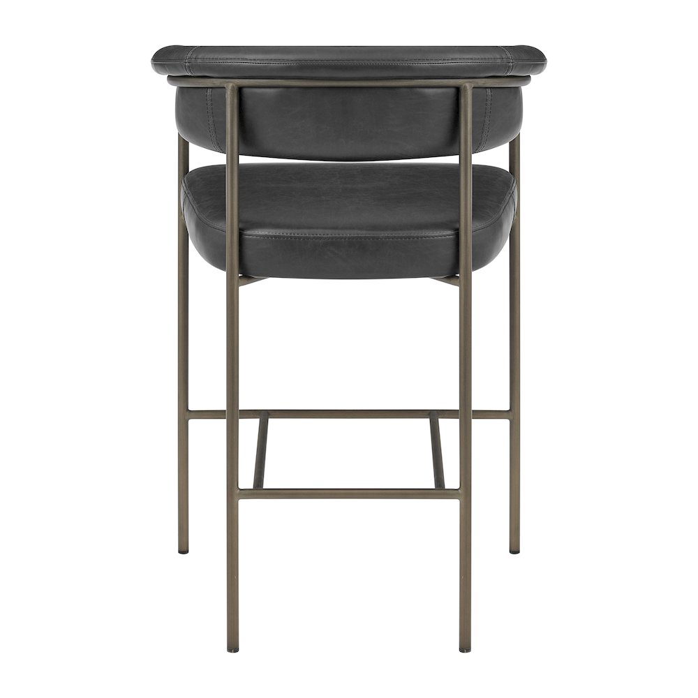 Kaiden Faux Leather Counter Stool, (Set of 2)