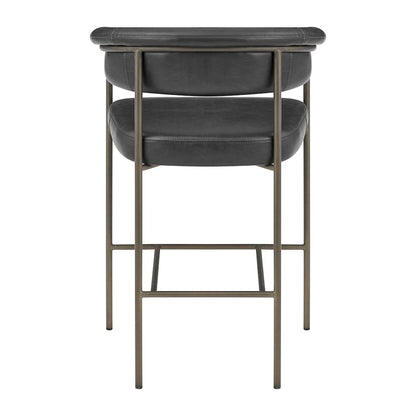 Kaiden Faux Leather Counter Stool, (Set of 2)