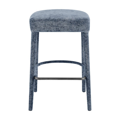 Rylee Chenille Backless Counter Stool, (Set of 2)