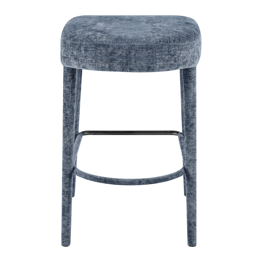 Rylee Chenille Backless Counter Stool, (Set of 2)
