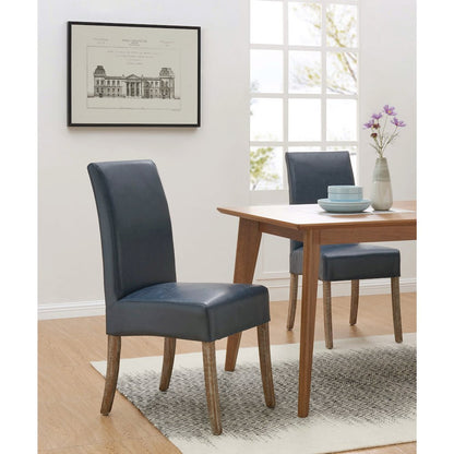 Valencia Bonded Leather Chair, (Set of 2)