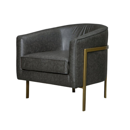 Harrod Faux Leather Accent Chair