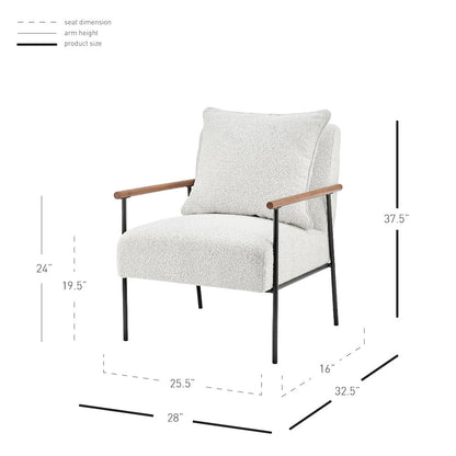 Quinton Boucle Accent Arm Chair