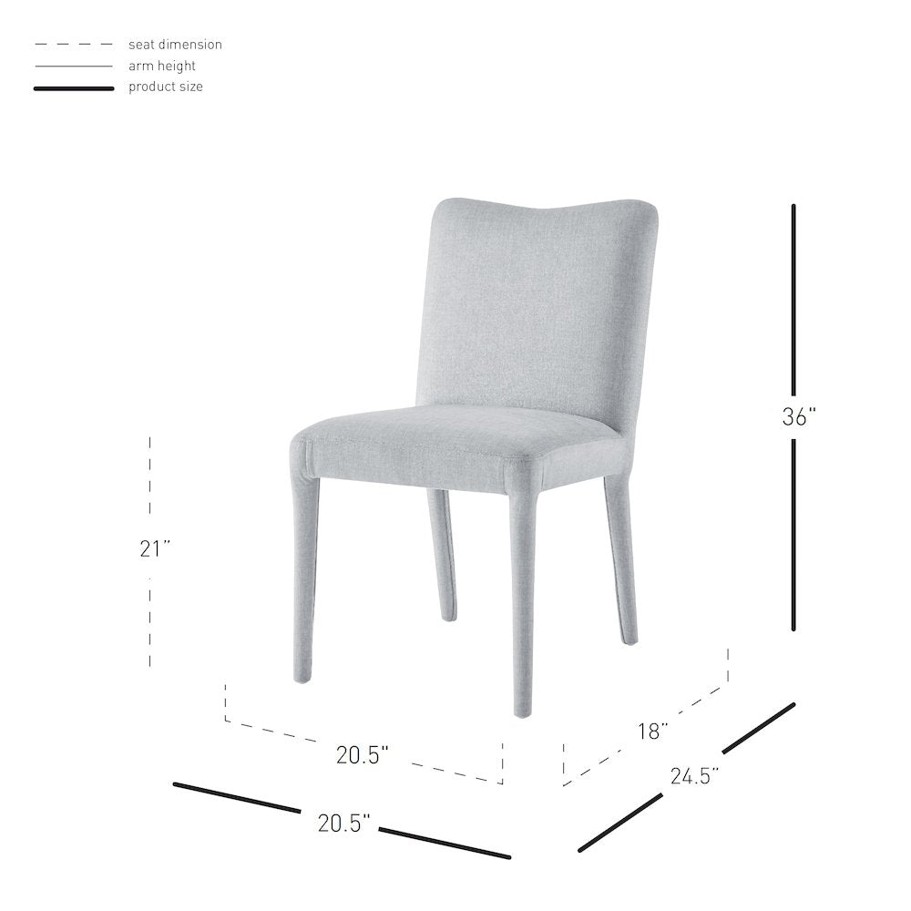 Alder Velvet Dining Side Chair, (Set of 2)